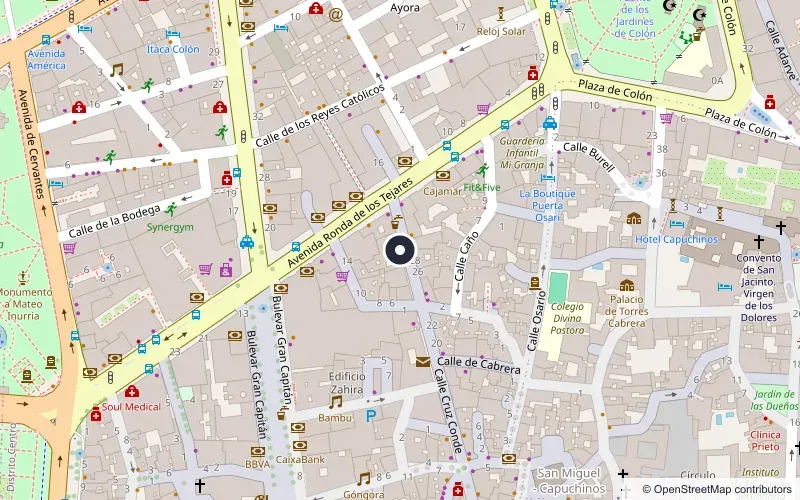 Ubicación de Oficina comercial en Córdoba capital sobre OpenStreetMap