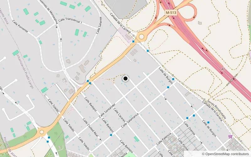 Ubicación de Sede comercial y operativa en Pozuelo de Alarcón sobre OpenStreetMap