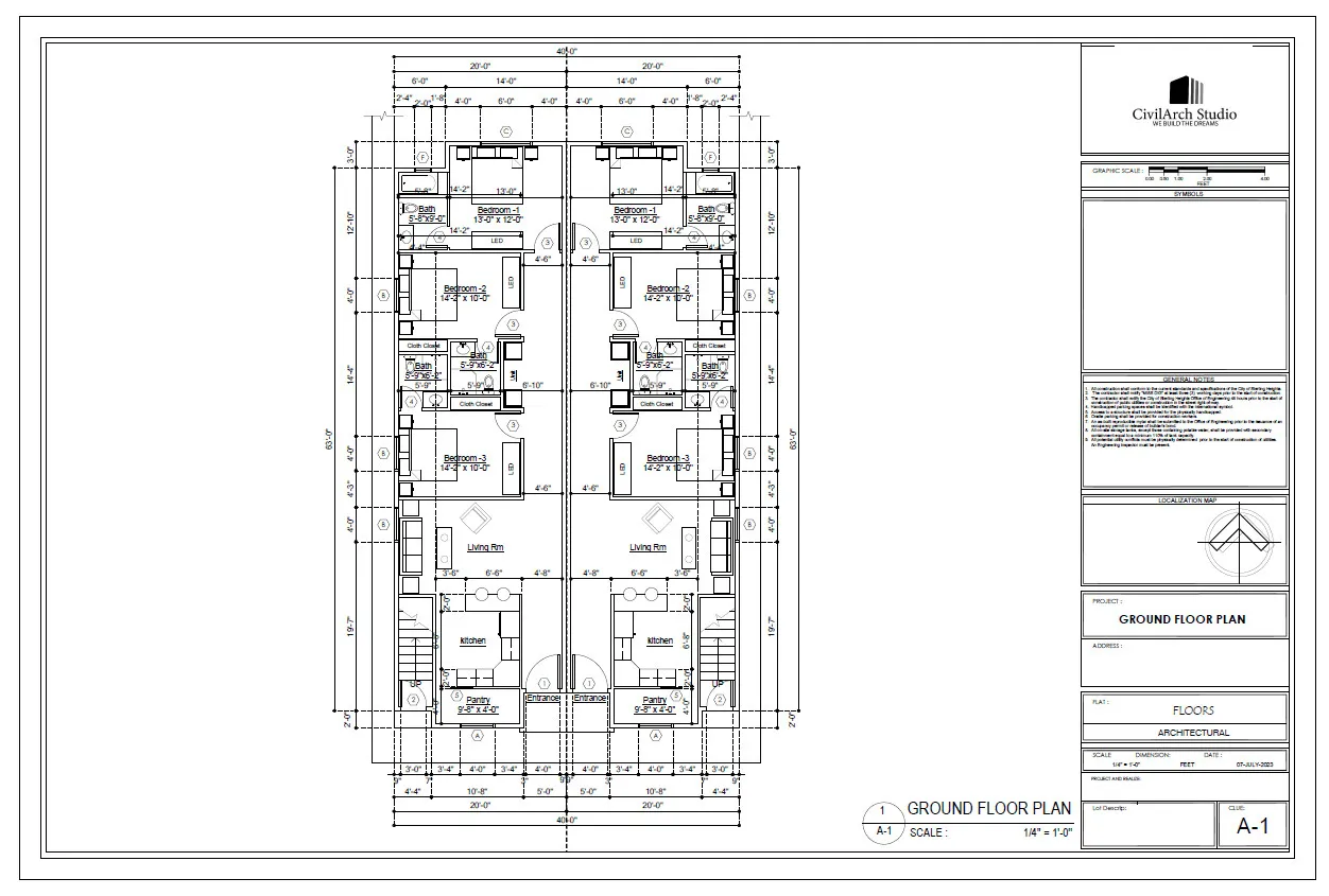 Levantamiento técnico — obra integral Stylo 10